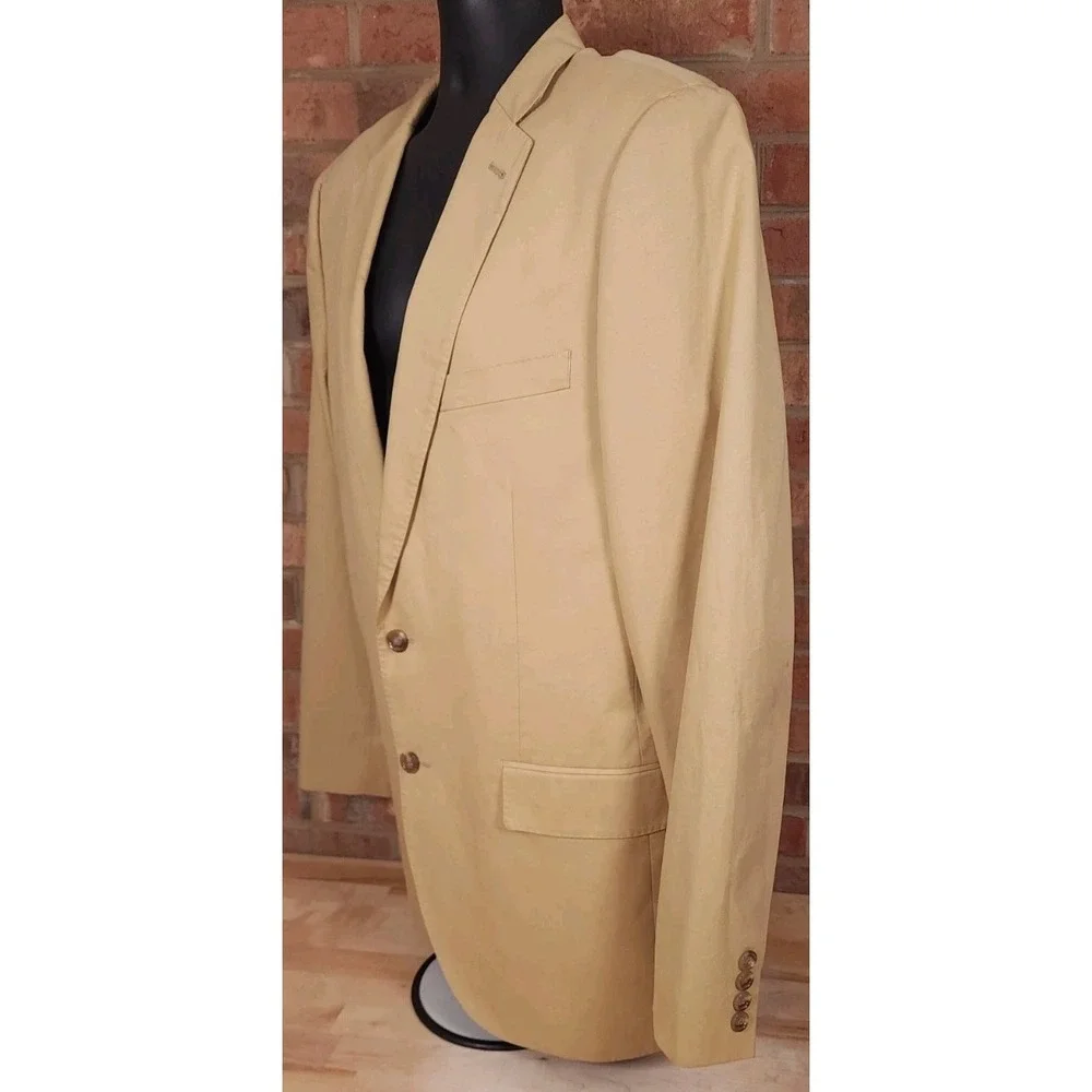 J Crew Aldridge Larusmiani Tessuti Italian Cotton Mens S 42L Blazer Sport Jacket